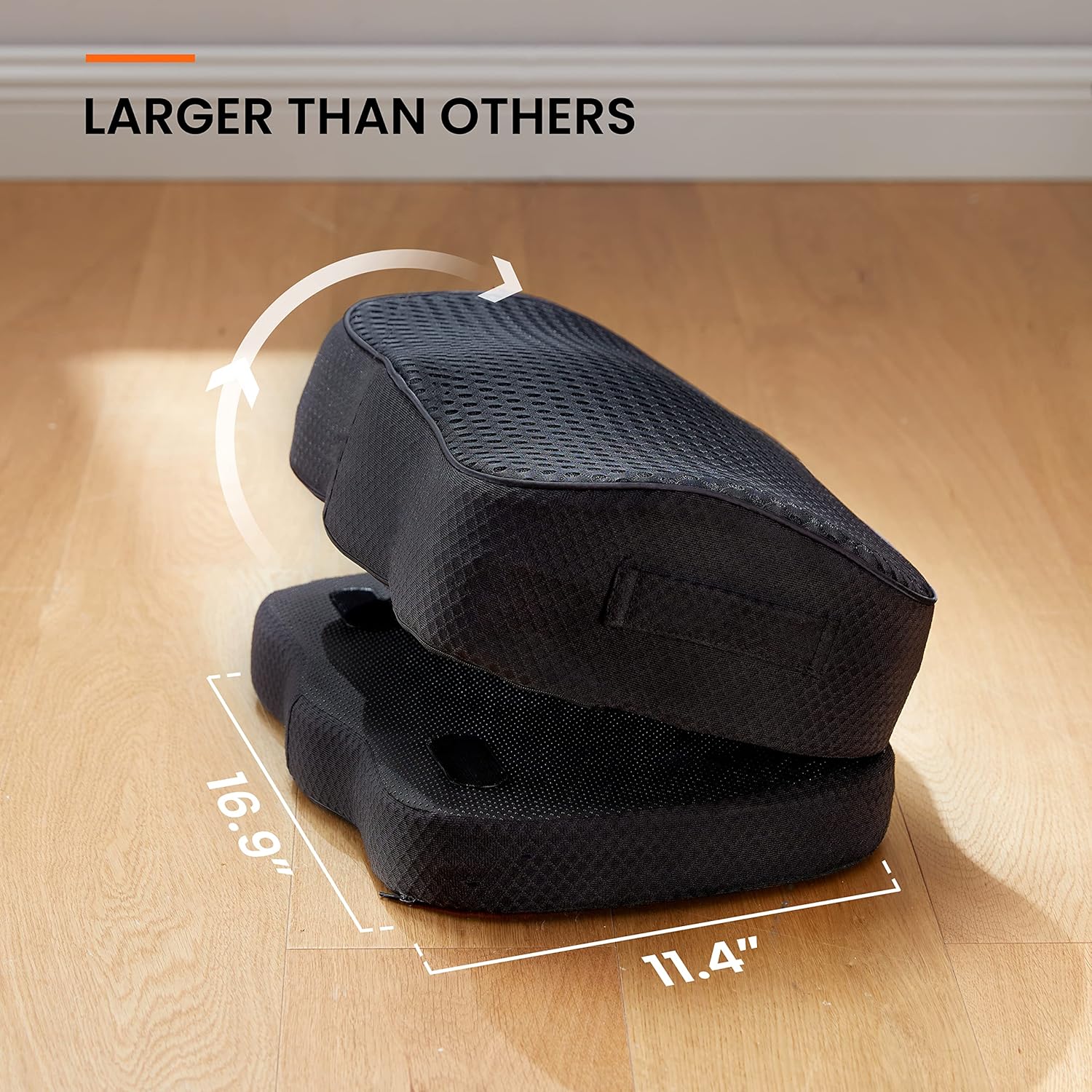 ErGear Foot Rest for Under Desk at Work - Adjustable Foot Rest with Breathable Washable Cover, Ergonomic Memory Foam Foot Rest for Home, Office (Black) : Office Products