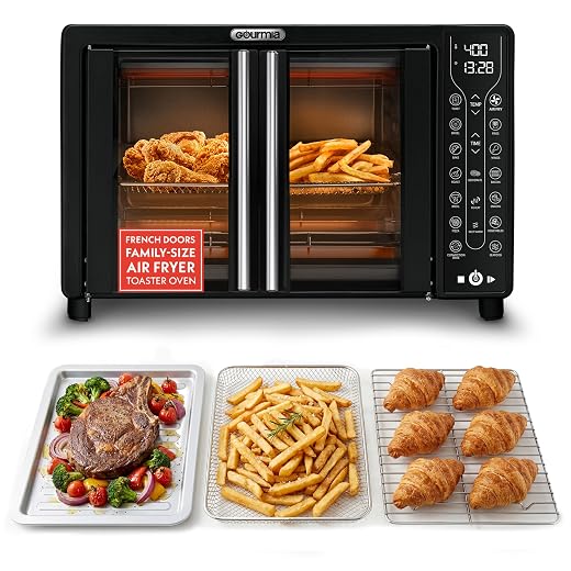 Gourmia Toaster Oven - 6-Slice Capacity, Digital Display, Black