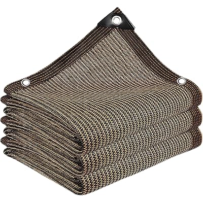 日よけ シェード2M*2M 遮光ネットコーヒー色 日除け止めネット 農業用 植物 園芸用 高密度の厚さのポリエチレン 紫外線耐性があり 複数のサイズオプション …