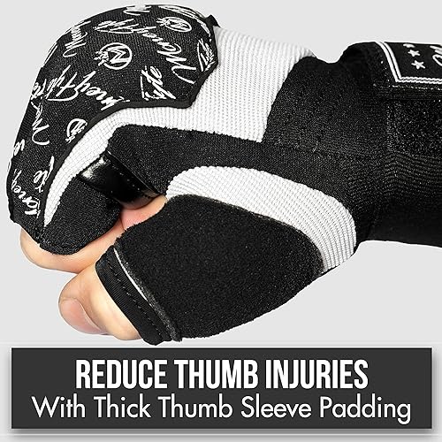 Miniatura 2 de MoneyFyte Quick Gel Boxing Wraps Under Boxing Gloves  Kickboxing MMA Muay Thai  Puño, nudillo, muñequera, guante interior para manos, para hombres,