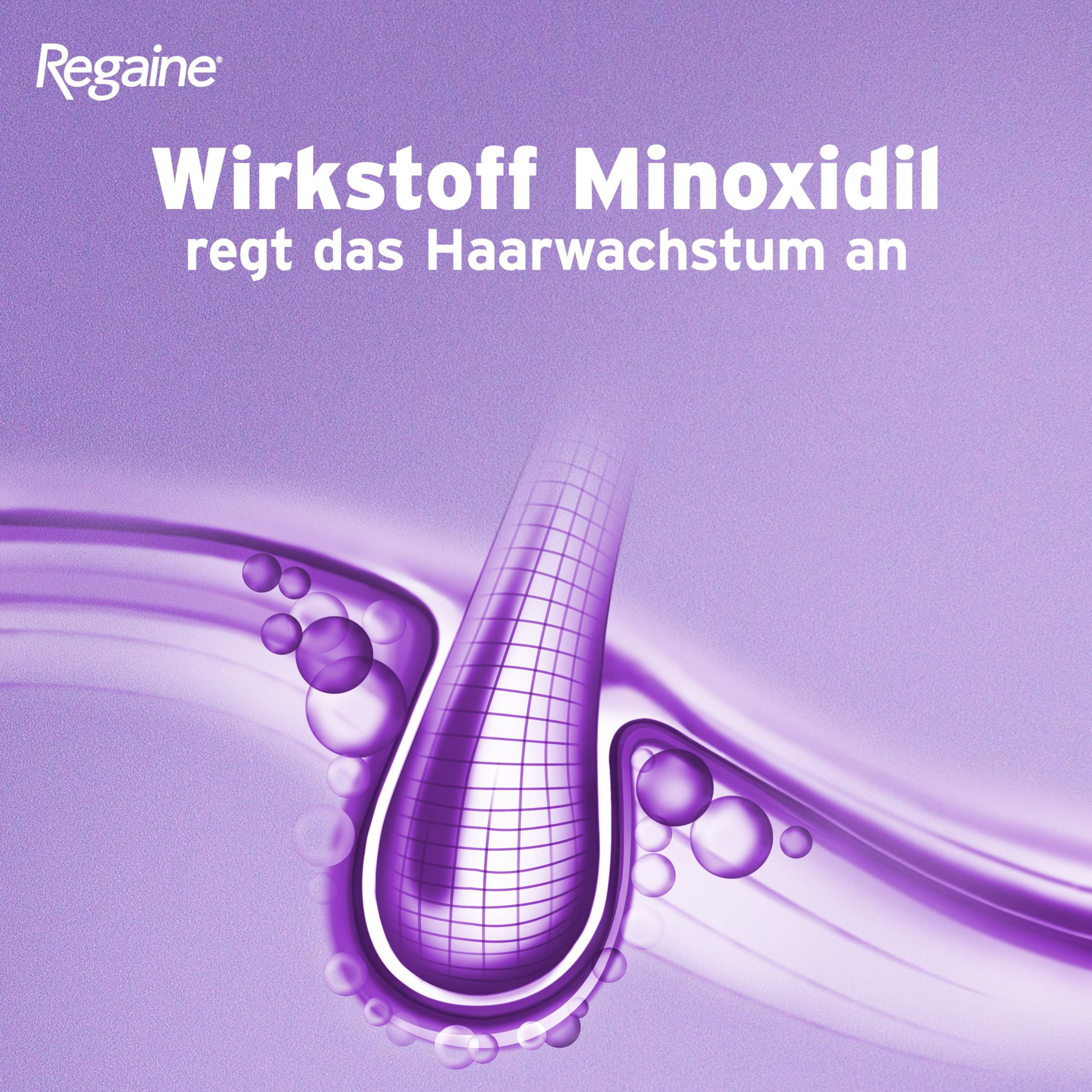 REGAINE Frauen Lösung: Mit 20 mg/ml Minoxidil bei erblich bedingtem Haarausfall, stoppt den erblich bedingten Haarausfall und regt neues Haarwachstum an, 6-Monats-Vorrat, 6 x 60 ml