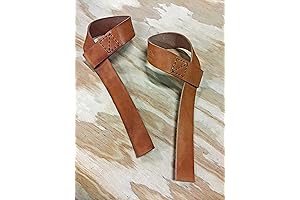 Dominion Strength Training Master Straps V2 - Genuine Leather Premium Lifting Straps...