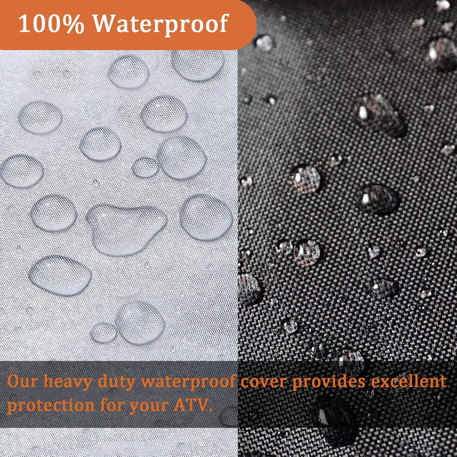 ATV Cover All Weather Outdoor Protection, Heavy Duty 420D Waterproof Oxford Fabric, Quad Bike ATV Cover, XXXL 101inchs Universal Fit, 4 Wheeler Cover fit Polaris Suzuki Arctic Cat