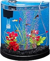 Vista 1 de Pecera Tetra 29041 de media luna con burbujas, de 3 galones