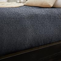 Vista 7 de Trupedic x Mozaic - Colchón de futón estándar de tamaño matrimonial de 10 pulgadas (marco no incluido), textura azul grisáceo, ideal