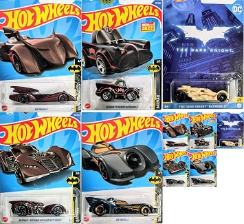 Hot Wheels Batman Batmobile Multi Cars Set Includes 164 Scale Vehicles