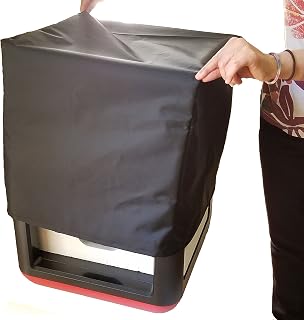 Dust Cover for 3D Printer Compatible with FlashForge Finder - Light, Moisture, Dust and Scratch Protection - Size 16.5” x 16.5” x 16.5” - Water-Resistant, Non-Toxic, Odor-Free Nylon Fabric - Black