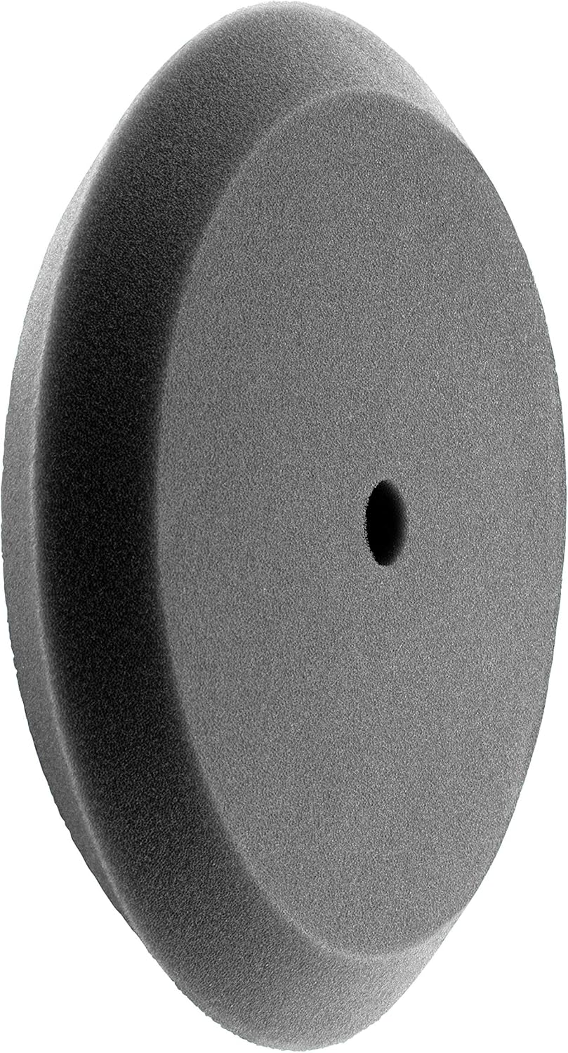 HI-Buff 8" Foam Buffing Pads, Fits 7" Backer, Polishing Pad, Slant Design, Hook & Loop Backing (Blue Soft Polish)