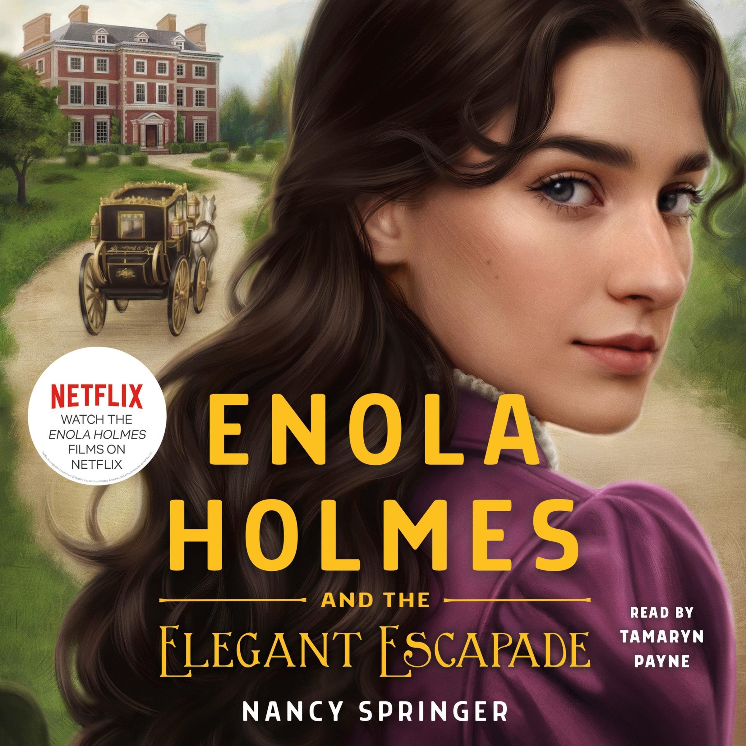Cover art for Enola Holmes and the Elegant Escapade