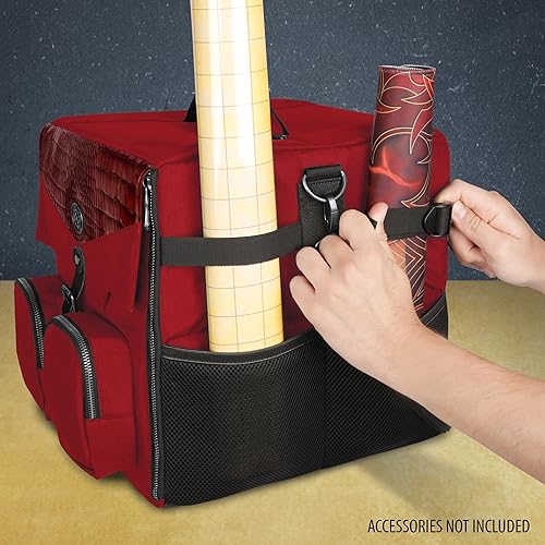 Miniatura 42 de ENHANCE Bolsa de hombro para juego de mesa, almacenamiento reforzado para juegos de mesa con correa acolchada para el hombro y bolsillos de Negro