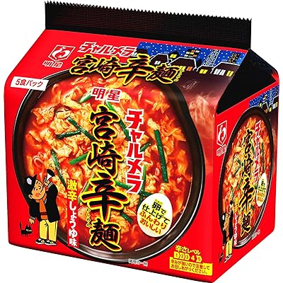 明星 チャルメラ 宮崎辛麺 5食パック 480g