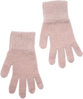 Guantes de lana de punto para bebés y niños, guantes cálidos de invierno de doble capa para niños y niñas de 1 a 2 años, guantes cómodos y suaves en color rosa - Talla 4, Rosa., Größe 4 (für