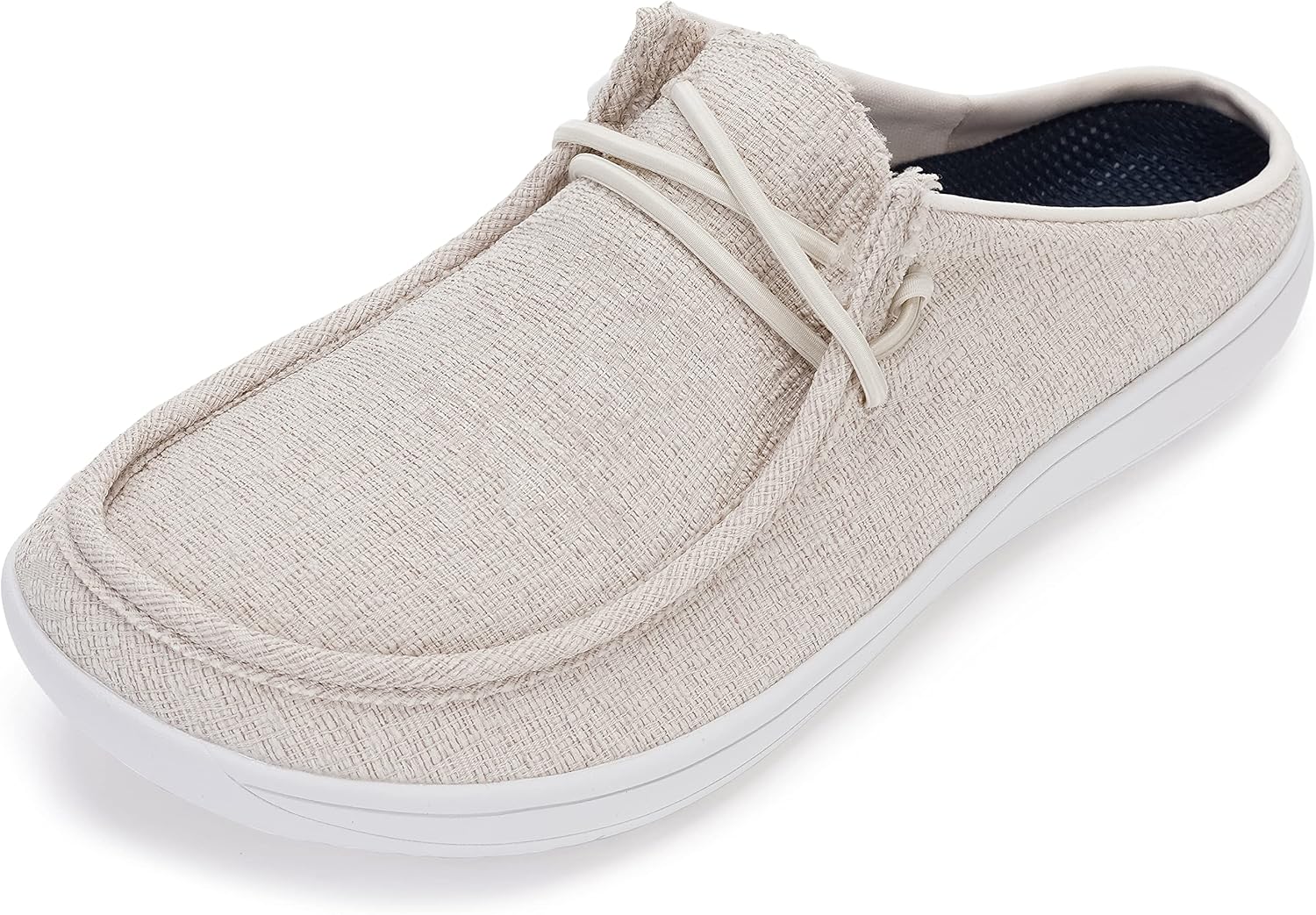 WHITIN Women's Wide Barefoot Shoes | Canvas Minimalist Loafers | Fashion Sneakers