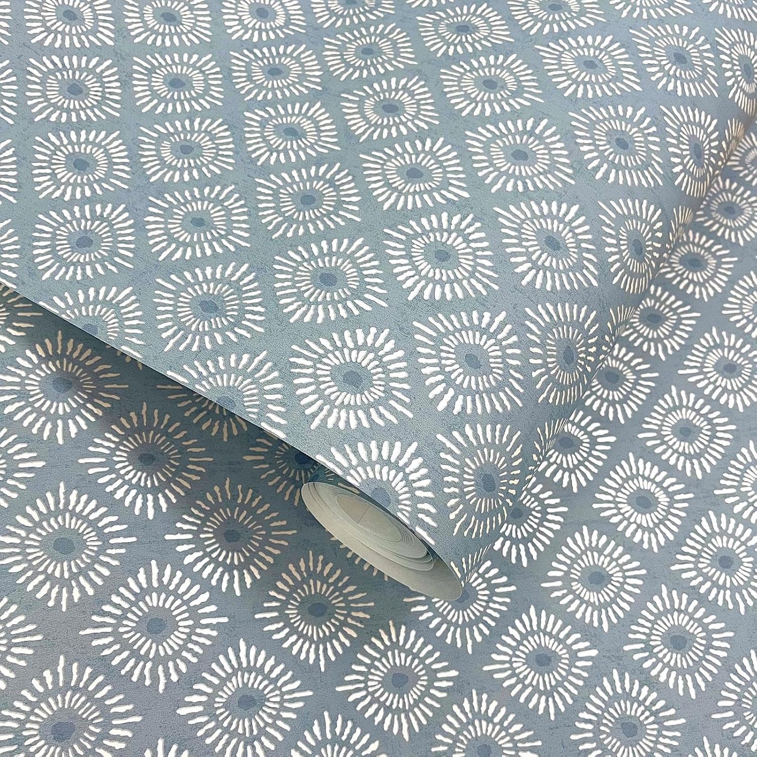 Holden Eastern Horizons Indian Sunburst Wallpaper Blue 13841