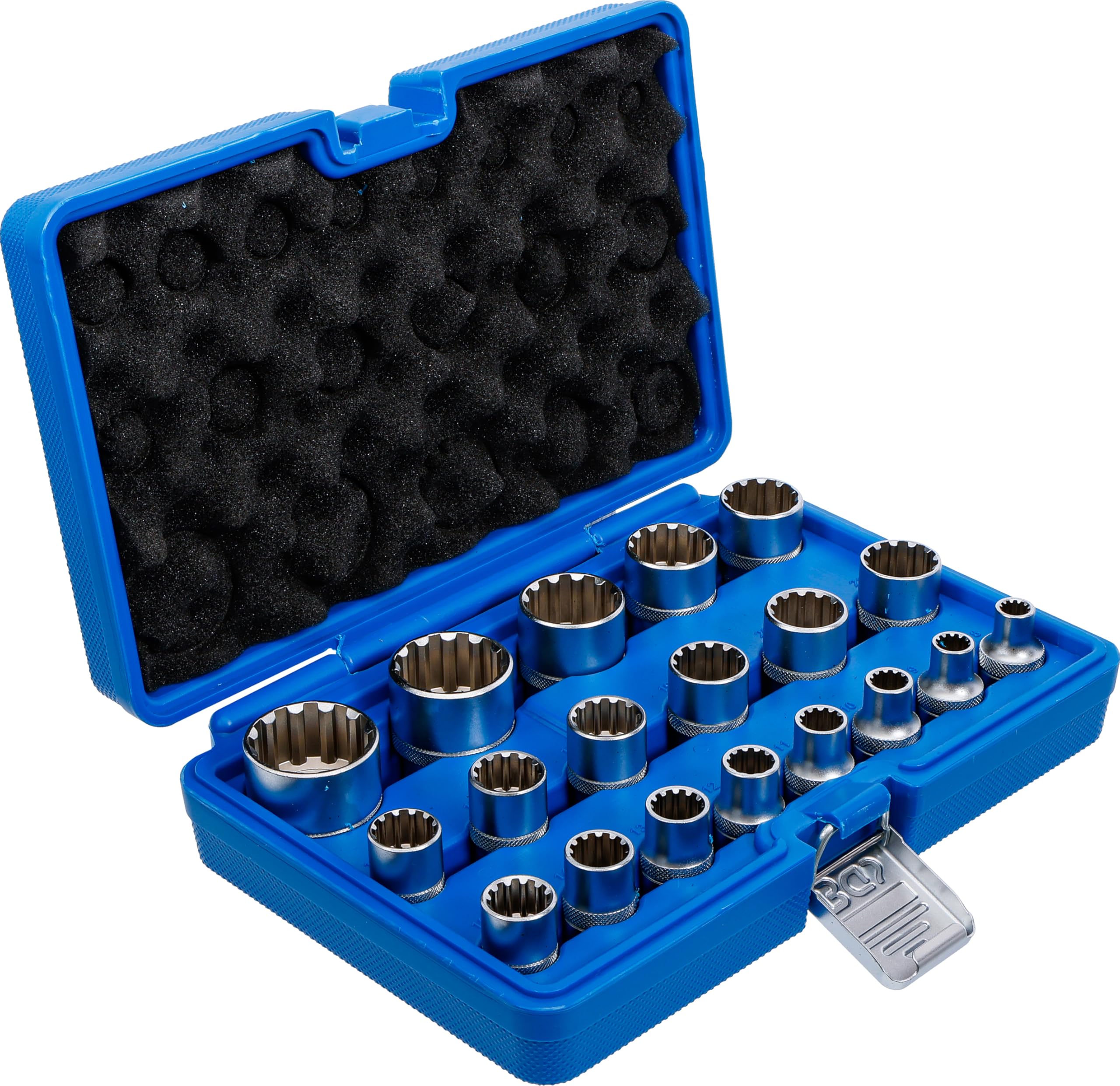 BGS 2152 | Juego de llaves de vaso Gear Lock | entrada 12,5 mm (1/2") | 19 piezas