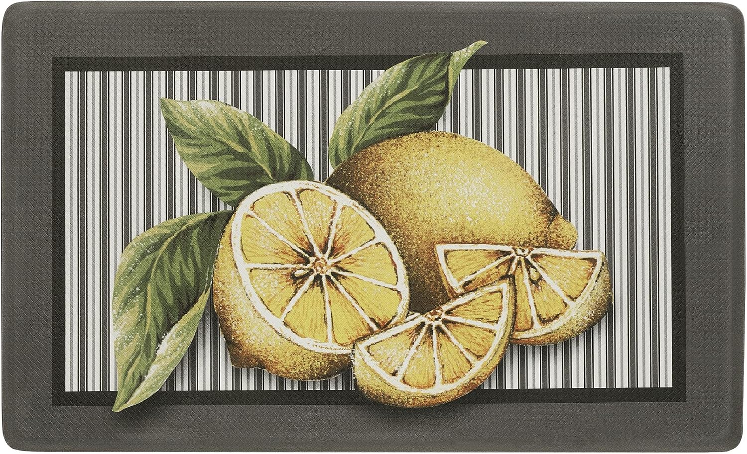 Ergode Decorative Anti-Fatigue Mat | Relieve Back & Leg Discomfort | Enhance Aesthetic Appeal | Lemon Drop | 18x30 | Eco PVC Foam