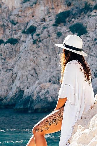 Miniatura 7 de Aresvns Tatuajes temporales de primavera para mujeres y niñas, 8 hojas de calcomanías de tatuajes de brazo completo, hermoso tatuaje de manga falsa,