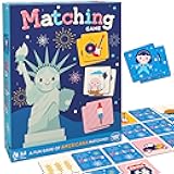 Wonder Forge Americana Matching Game - Skill Building Memory Color Recognition Game for Kids Age 3- 5 | A Fun & Fast Classic Memory Game