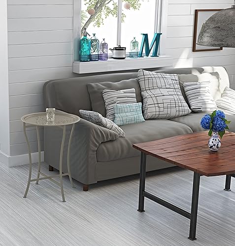 Miniatura 2 de Atlantic Mesa auxiliar de bandeja margarita la mesa se levanta para servir como bandeja construcción de metal recubierto de polvo segura para dentro