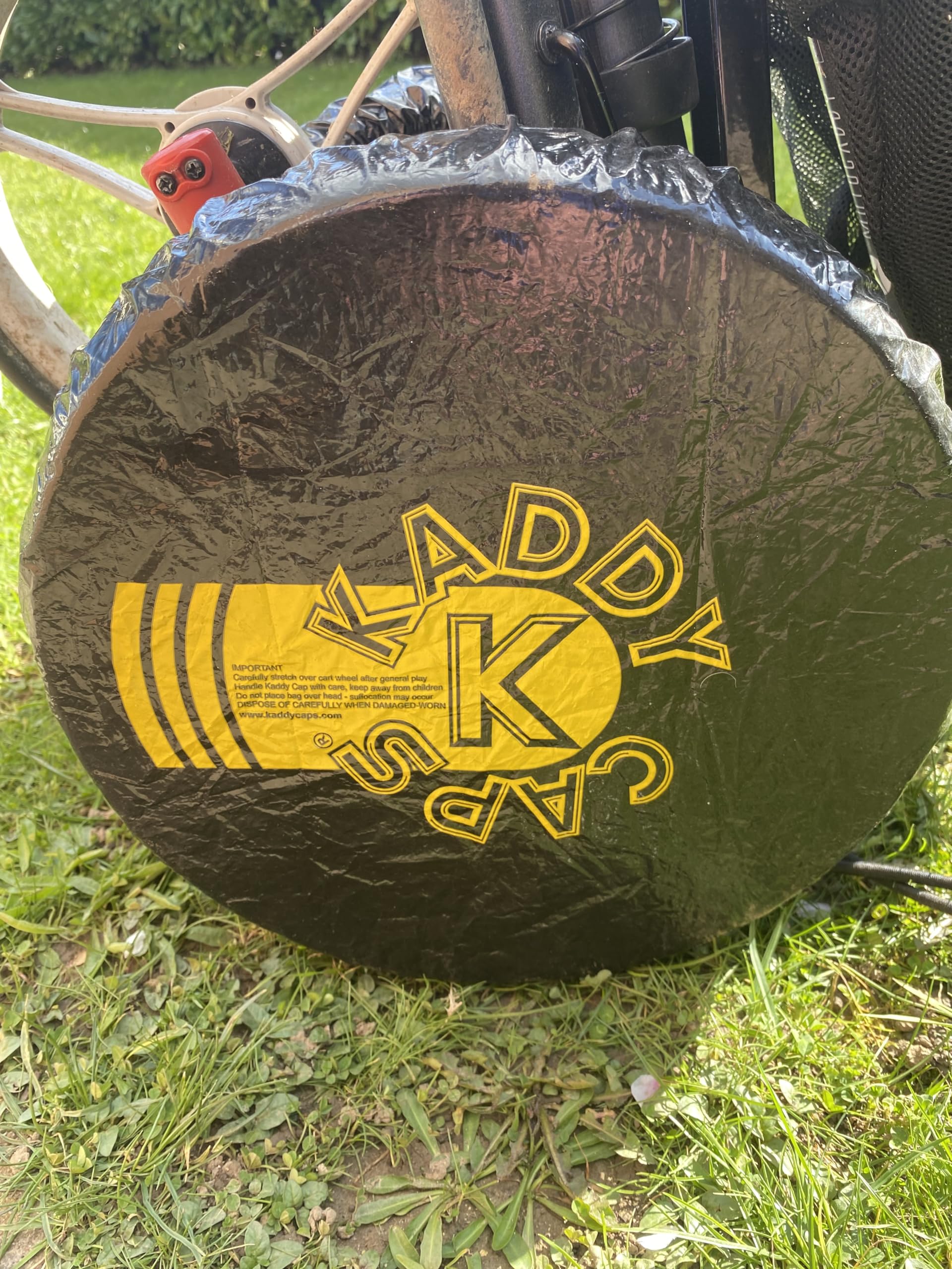 GenericKaddy Caps - Disposible Golf Trolley Wheel Covers (Can be used on other products eg Buggies)