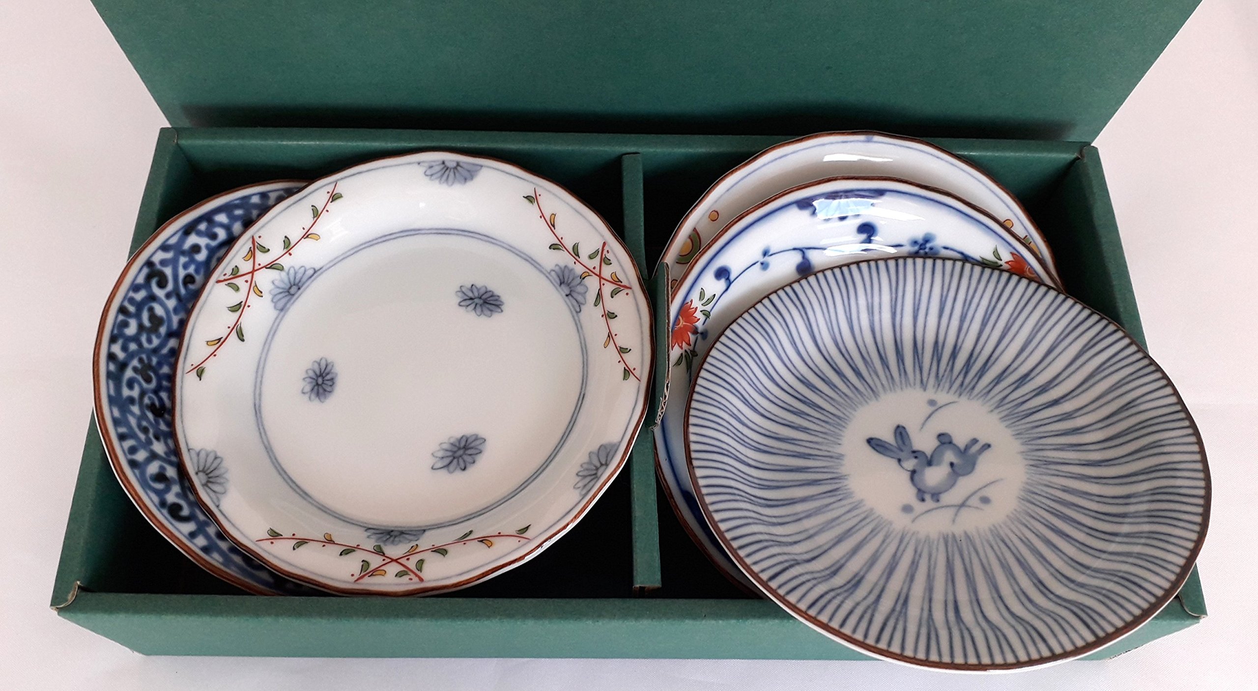 Teller KOZARA japanische Beilagenteller 5er Set hergestellt in Japan Ø 12 cm