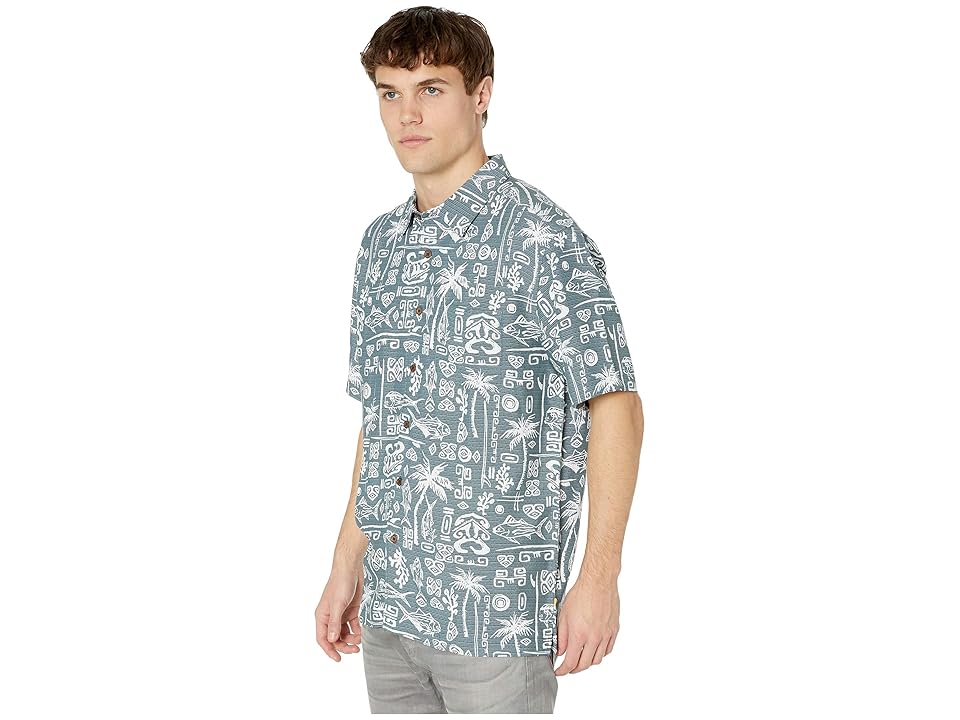 

Quiksilver Waterman Sea the World Short Sleeve Shirt (Orion Blue) Men's Clothing