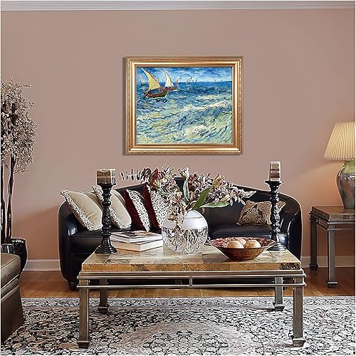 Miniatura 1189 de A&T ARTWORK The Starry Night de Vincent Van Gogh. Tamaño del marco: 36 x 30 pulgadas, tamaño de la imagen: 30 x 24 pulgadas, reproducciones clásicas