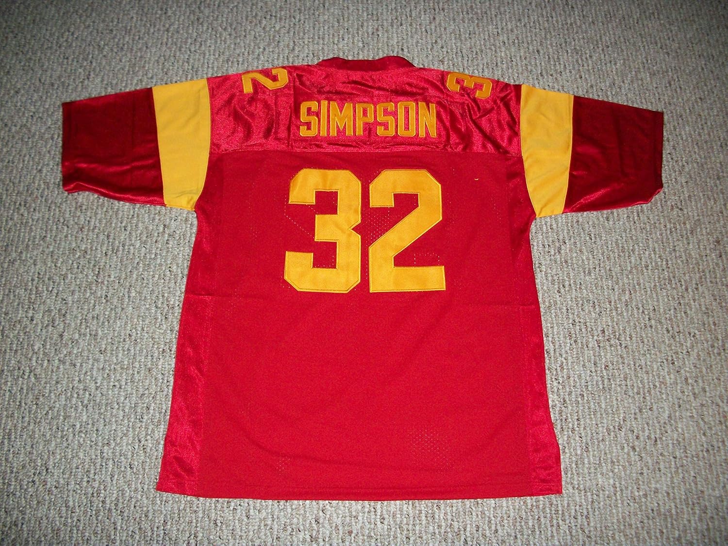 O.J. Simpson Jersey 32 College Custom Stitched Red