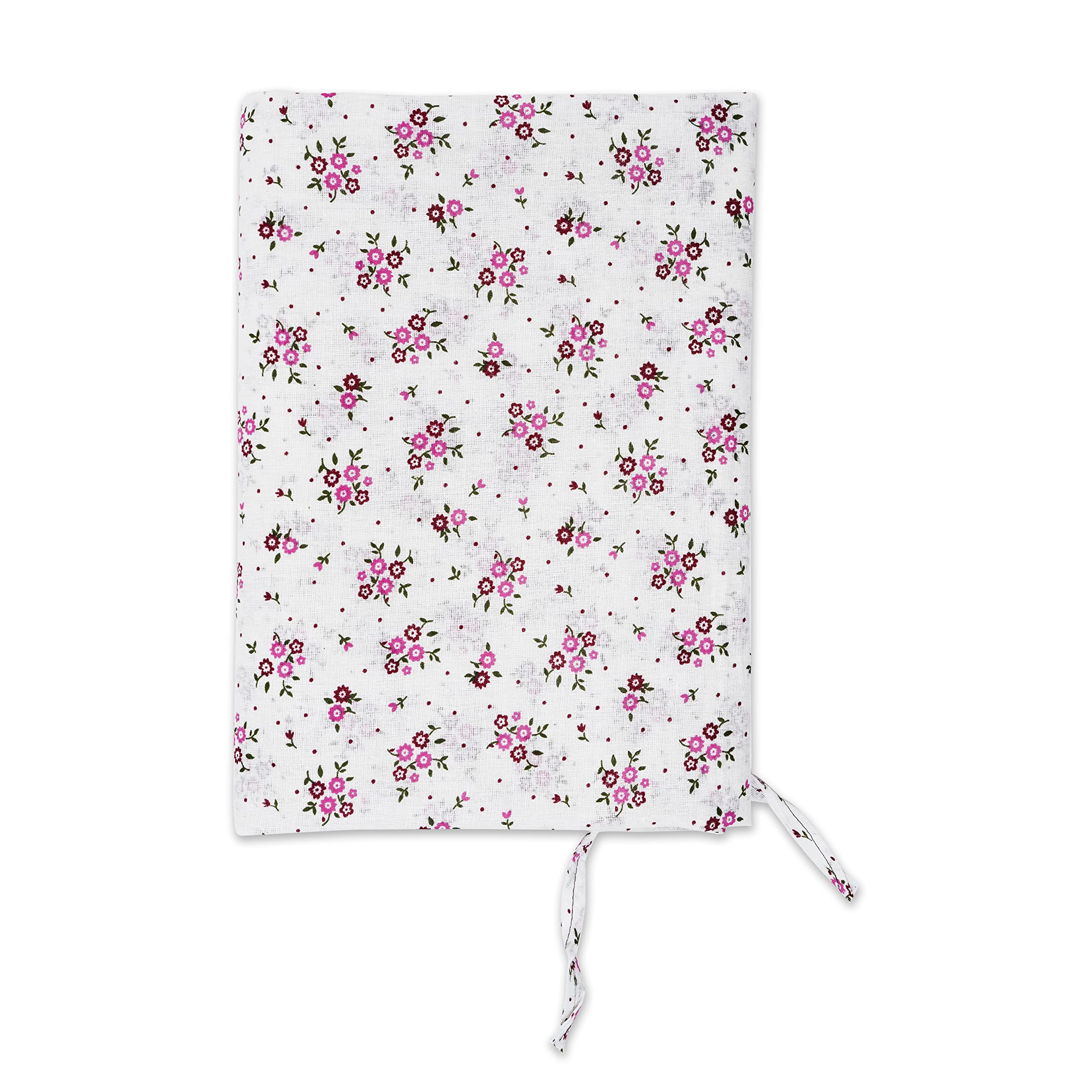 Elysian Premium Cotton-Quilt Cover/Comforter Cover Flower Printed for Home and Guest Room| Rajai Cover Duvet Cover Comforter Cover Single Bed Size - (55X78 Inch) White Floral -3pc-picture-11