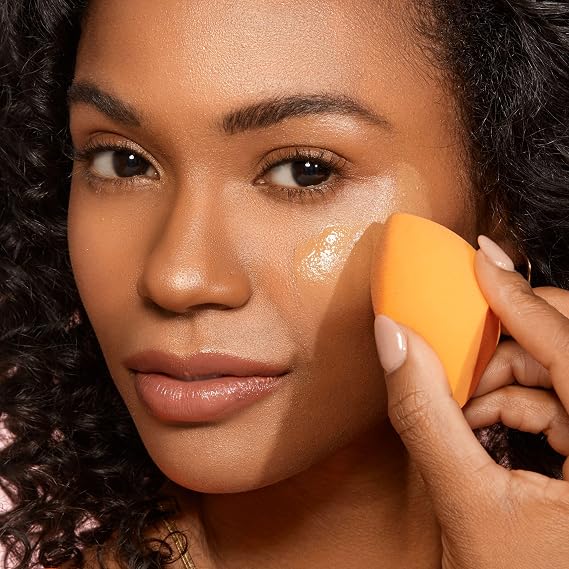 Real Techniques Wrapped In Glow Brush + Sponge 9 Piece Holiday Gift Set, Complete Makeup Brush Set, Foundation Sponge, Seamless Blending & Travel Case, Stocking Stuffer, Limited Edition, Latex-Free