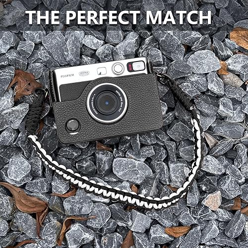 Miniatura 3 de CAIYOULE EVO - Funda para cámara Fujifilm Instax Mini EVO, funda de transporte de piel auténtica, incluye mini bolsa para cámara, álbum de fotos,