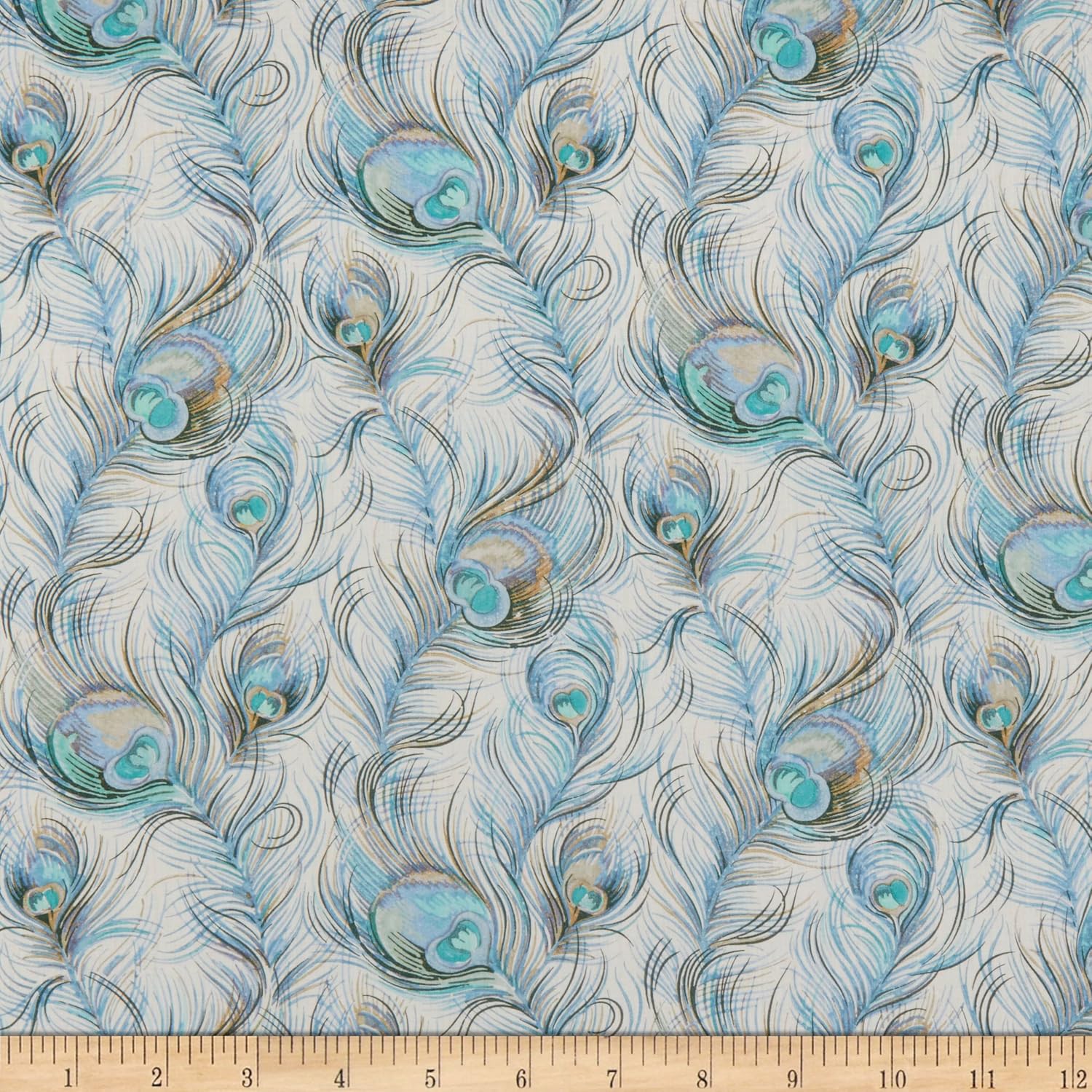 Liberty Fabrics Tana Lawn Florentine's Journey Blue, Fabric by The Yard