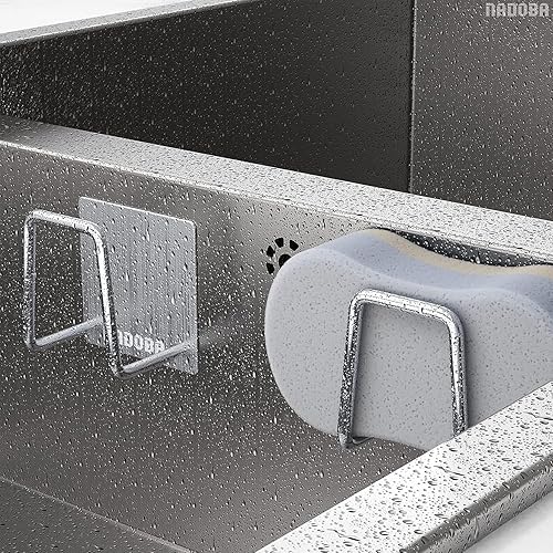 Miniatura 5 de Soporte de esponja para fregadero de cocina, soporte de esponja de acero inoxidable para fregadero, soporte de esponja de cocina para fregadero,