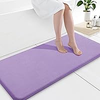 Vista 119 de Smiry Alfombra de Baño de Espuma Viscoelástica 47x24, Alfombras de Baño Extra Suaves y Absorbentes, Alfombra Antideslizante Lavable para Suelo, Gris