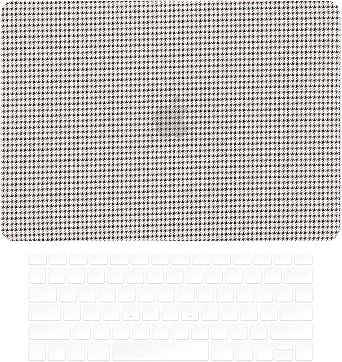 2023-25 MacBook Air 15 M2 A2941/M3 A3114/M4 A3241 Geometric Weave Plaid Laptop Hard Shell Case Brown&Black Plaid, 2023-25 MacBook Air 15 M2 A2941/M3 A3114/M4 A3241 1