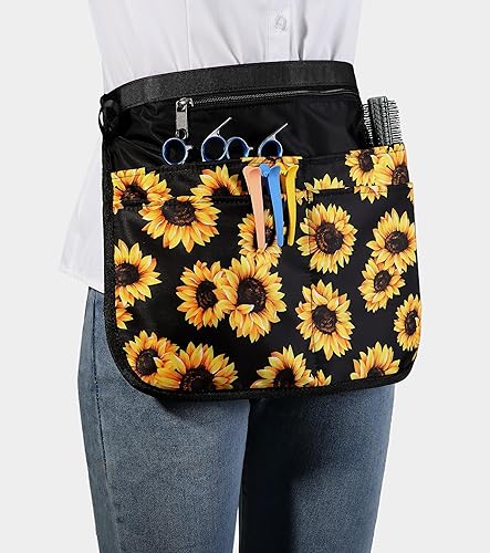 Miniatura 2 de Delantal de peluquero con 5 bolsillos, delantal impermeable y a prueba de decoloración para hombre y mujer