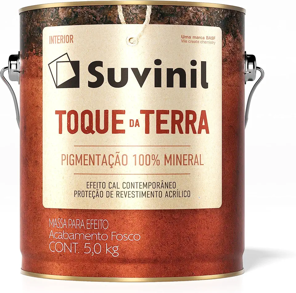 Massa Para Efeitos Contemporâneo Toque Da Terra Suvinil 5kg Cores (Casca de Pinus)