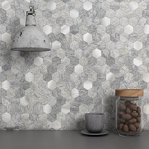Miniatura 2 de BeNice Azulejos de loseta en muro para cocina, calcomanías de azulejos para despegar y pegar en azulejos de baño para paneles de azulejos de pared,