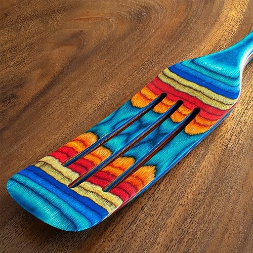 Miniatura 5 de Baltique Montego Bay Collection - Utensilios de cocina de madera de 13 pulgadas, seguro para antiadherente