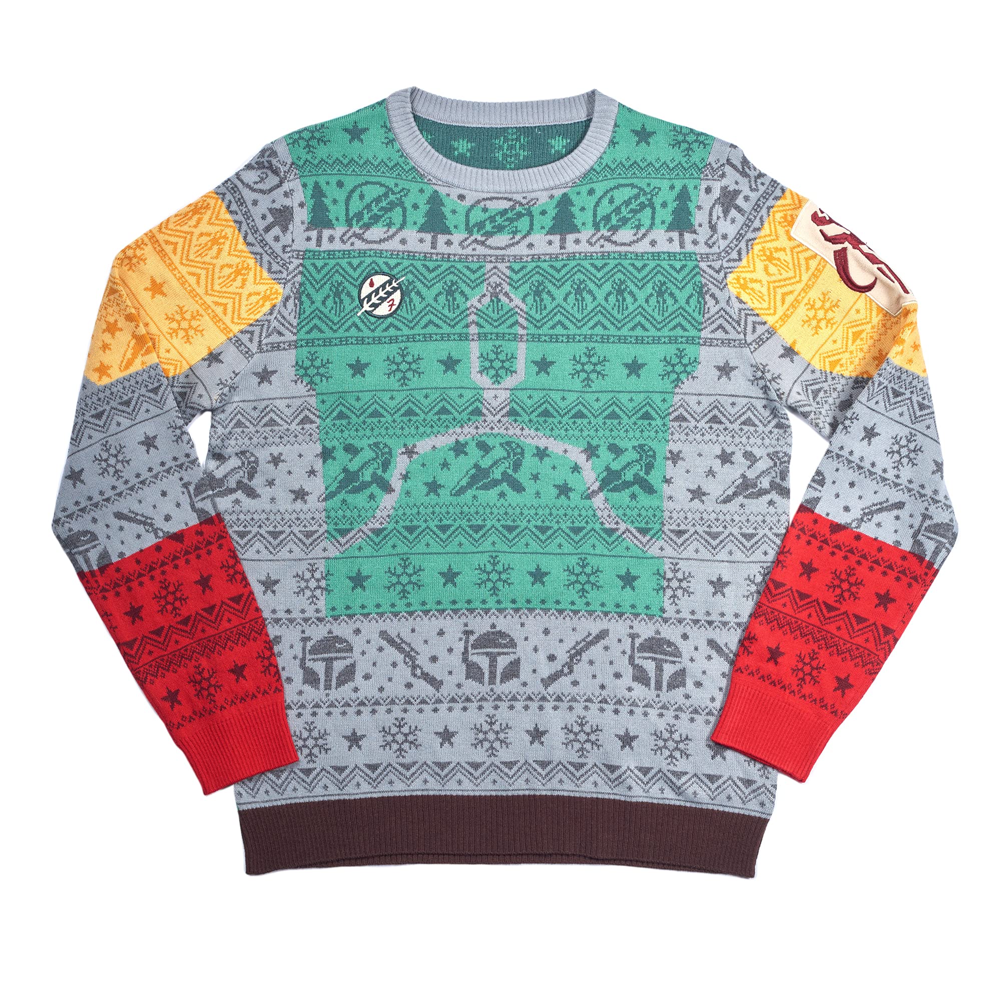 Numskull Official Boba Fett Unisex Knitted Novelty Christmas Jumper, XX-Large