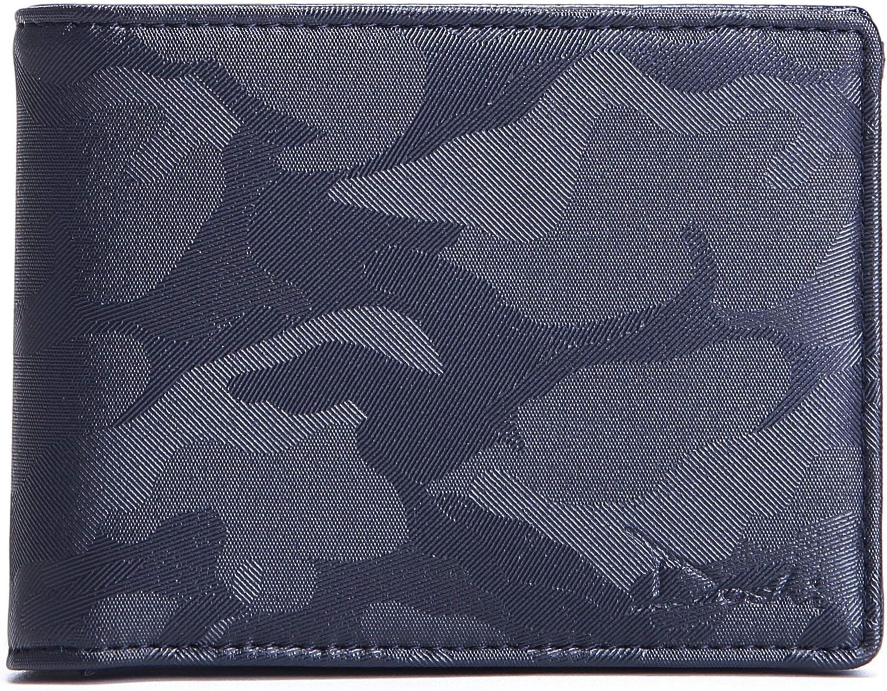 DOSHI Slim Wallet w/ID sleeve - Tight ID sleeve Midnight Blue Camouflage Medium