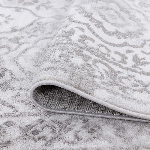 Miniatura 6 de Jersey White - Alfombra grande de 8 x 10 pies, 8 x 10, alfombra de área para sala de estar, comedor, alfombra de dormitorio, alfombra de cocina,