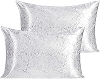 Vista 96 de NTBAY - Fundas de almohada de satén para cabello y piel, fundas de almohada sedosas de lujo con cierre de sobre.