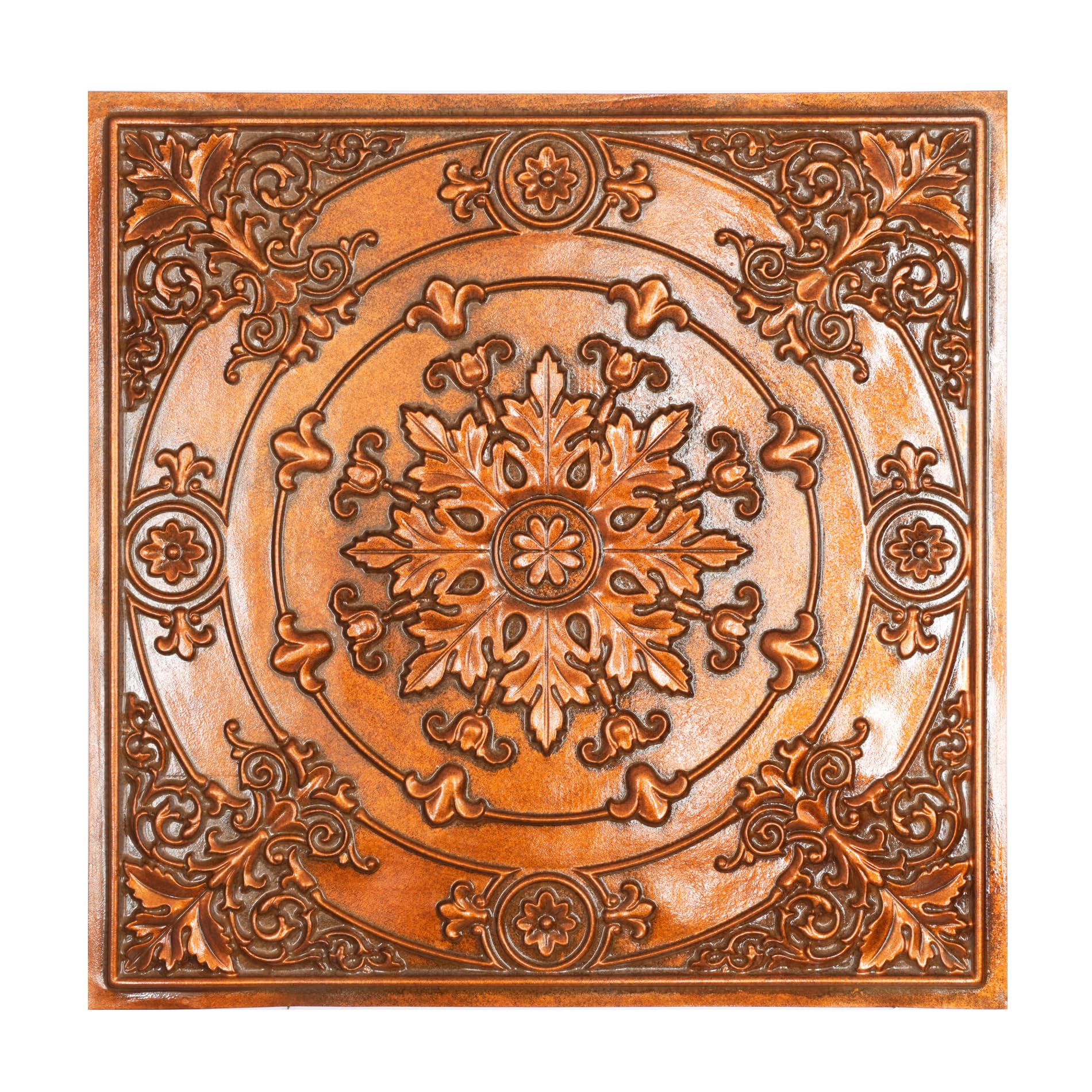 Artistic Ceiling Tiles, 3D Embossed Wall Panels, for Nightclub PL18 10tiles/lot (Archaic Copper) โ image 1