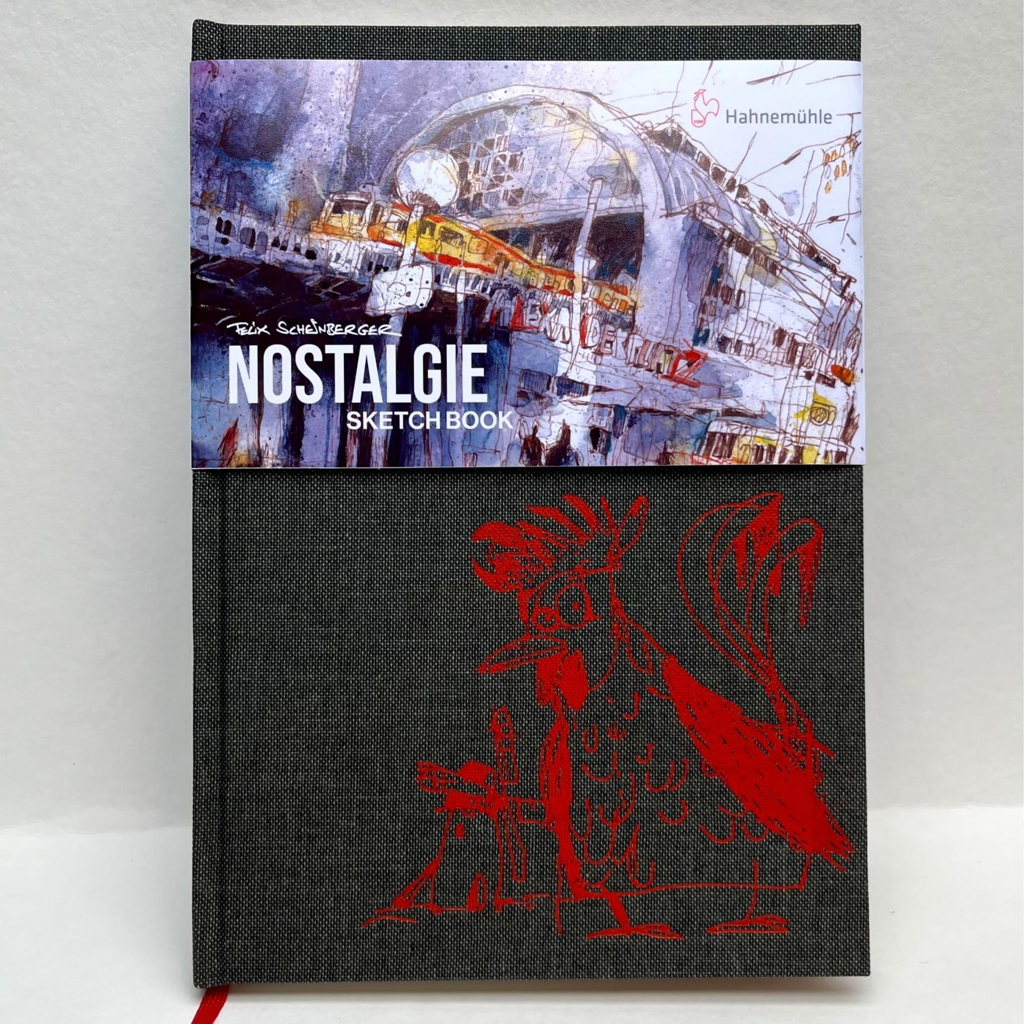Hahnemühle Felix Scheinberger Notizbuch, Nostalgie Skizzenbuch, DIN A5 Hochformat, 190 g/m², 32 Blatt/64 Seiten