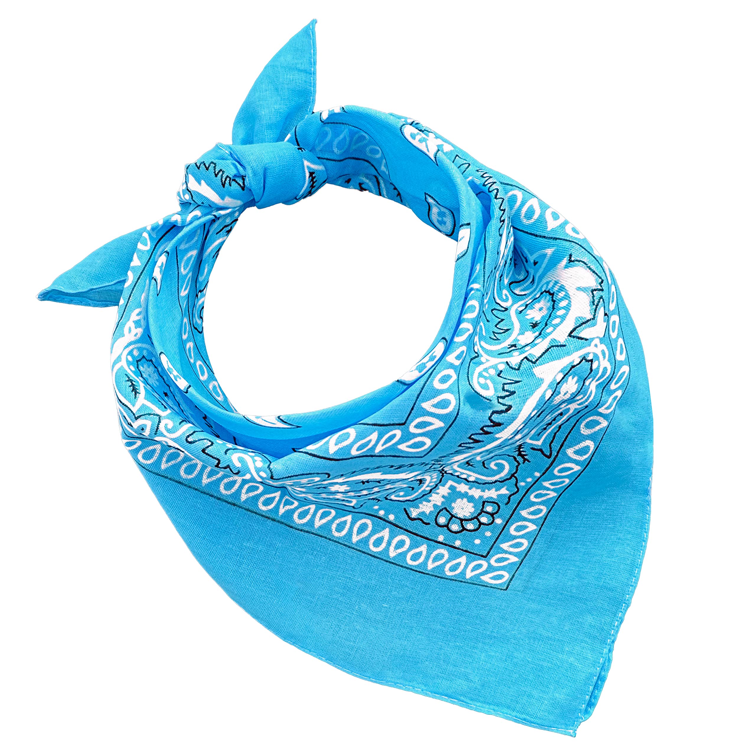 JOPHY & CO. 100% algodón BANDANA SET 3/5/10 para Mujeres Hombres Niños Unisex Único y/o Paisley Pattern COD. A644 — view 31
