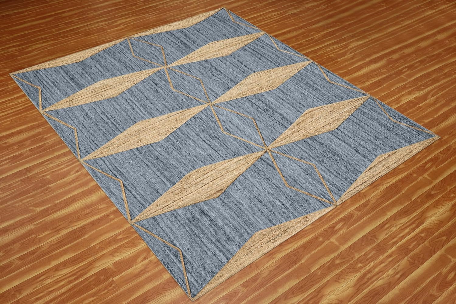 Area Rug 4x6 Kilim Rug Boho Rug Braided Rug Grey Beige Jute Area Rug Vaccum Clean Hand Woven Rug Flatweave Rugs for Small Bedroom Rug Living Room Kitchen Laundry Room