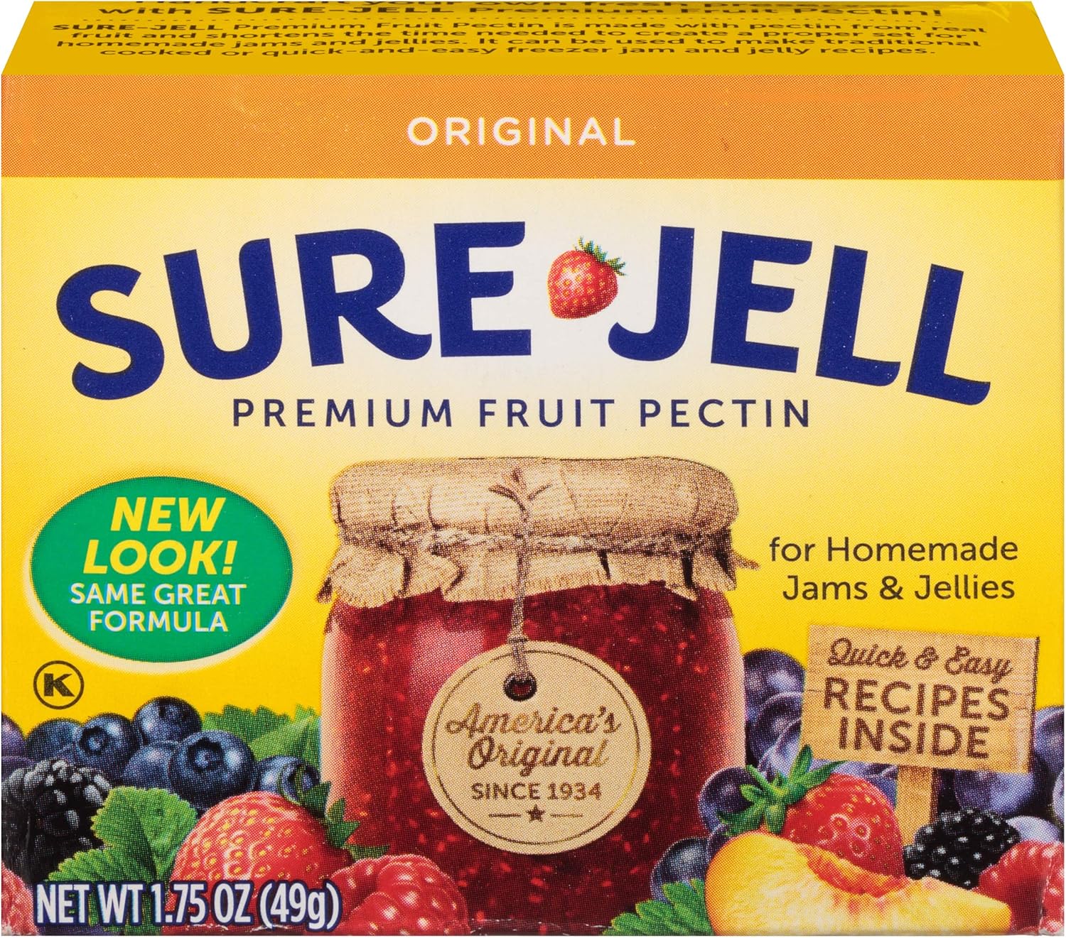 SureJell Original Premium Fruit Pectin, 1.75 Ounce (Pack of 8) Grocery & Gourmet Food