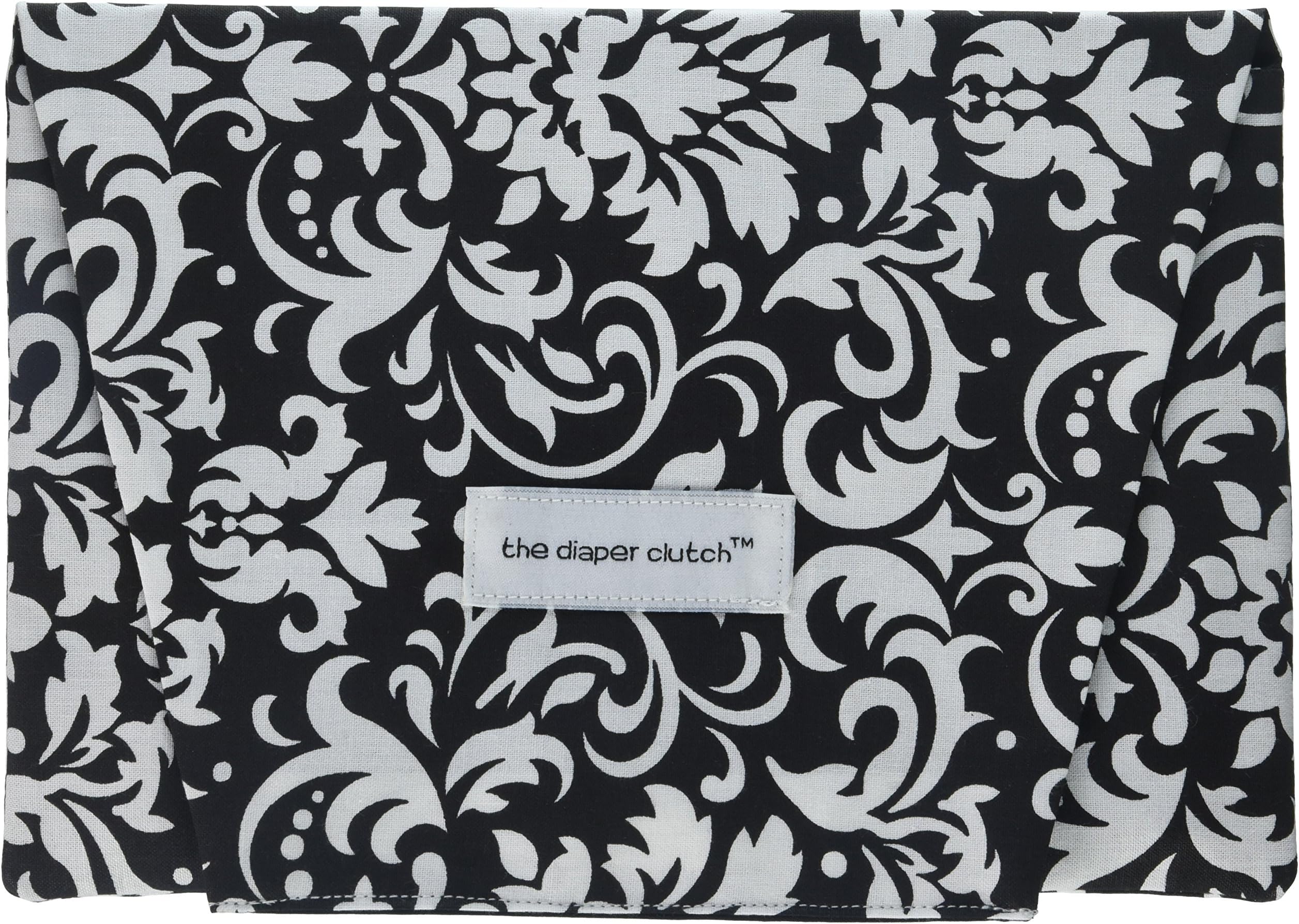 The Diaper Clutch, Black Damask
