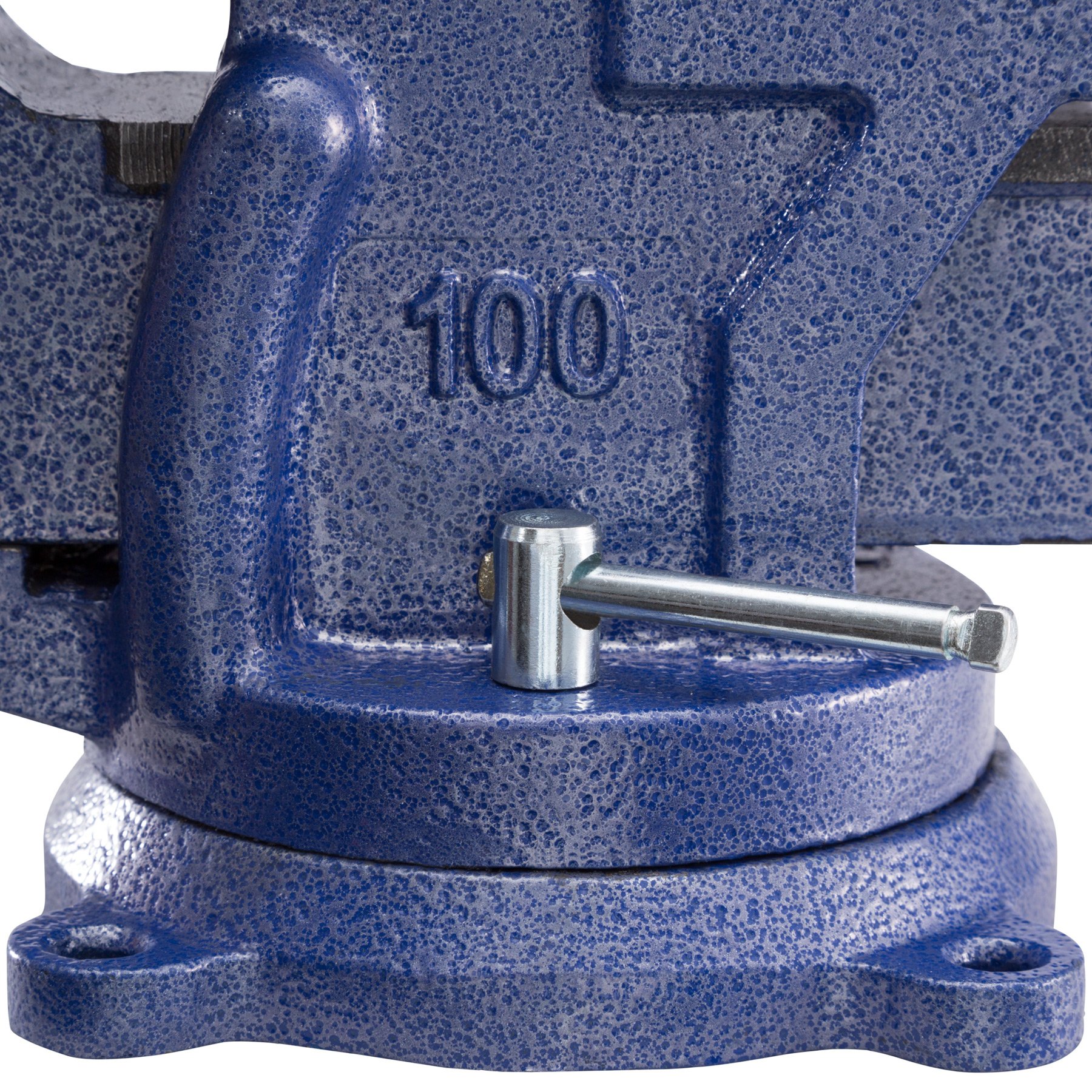 tectake® Etau d'établi parallèle en fonte avec enclume plateau base tournante 360° Empan 125 mm Outils bricolage Etabli atelier garage Menuiserie outillage